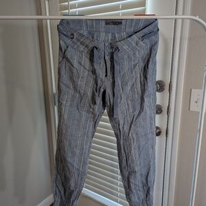 Prana Blue Striped Joggers